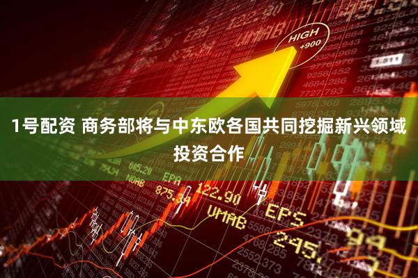 1号配资 商务部将与中东欧各国共同挖掘新兴领域投资合作