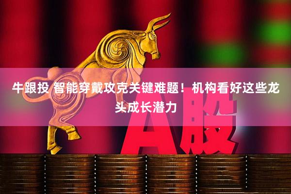牛跟投 智能穿戴攻克关键难题！机构看好这些龙头成长潜力