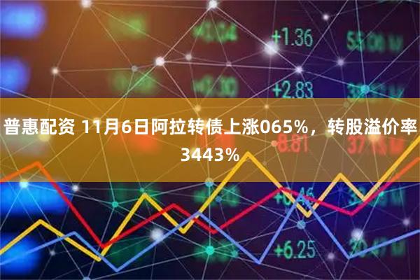 普惠配资 11月6日阿拉转债上涨065%，转股溢价率3443%
